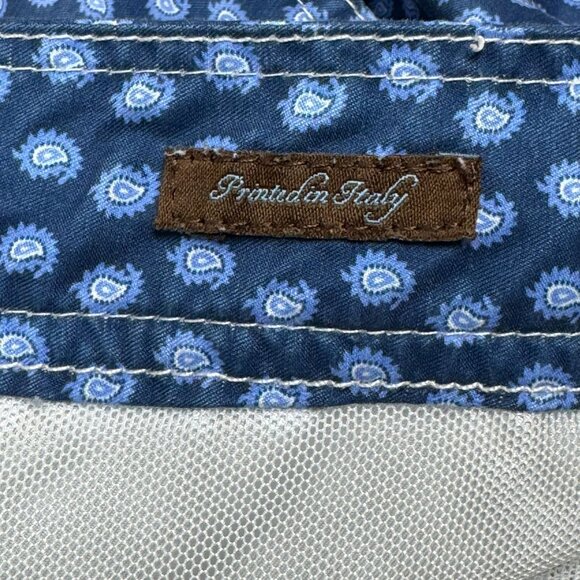 Peter Millar Blue Polka Dot Swimsuit Board Shorts Drawstring Waist & Pockets XL. - Picture 12 of 15